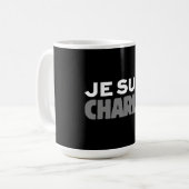 Mug Je Suis Charlie - je suis noir de Charlie (Devant gauche)