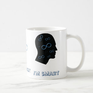 Mug Je suis chef intelligent avec des symboles