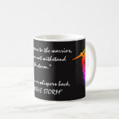 Mug "Je suis citation de la tempête" et guerriers (Devant droit)