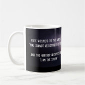 Mug "Je suis citation de la tempête" et tempête de (Gauche)