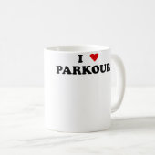 Mug Je suis coeur pratiquant de parkour Free Runner -  (Devant droit)