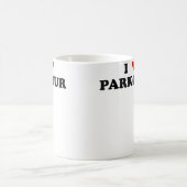 Mug Je suis coeur pratiquant de parkour Free Runner -  (Centre)