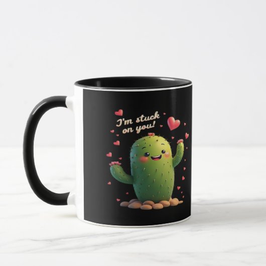 Mug Je suis coincé sur vous Style Romantique Classique (Gauche)