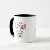 Mug Je suis coincé sur vous Style romantique épuré (Devant gauche)