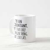 Mug Je suis comptable à quoi ça ressemble (Devant gauche)