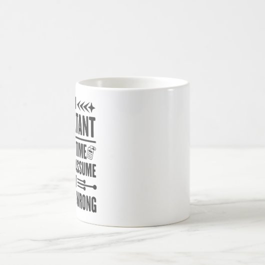 Mug Je suis comptable Comptabilité Drôle Dit Père (Centre)