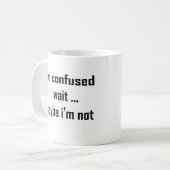 Mug Je suis confus (Devant gauche)