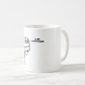 Mug Je suis Confusion Funny Stickman meme (Devant droit)
