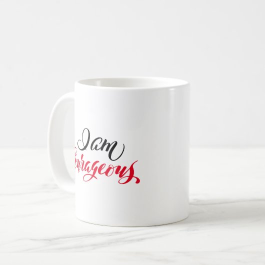 Mug Je Suis Courageux (Devant gauche)