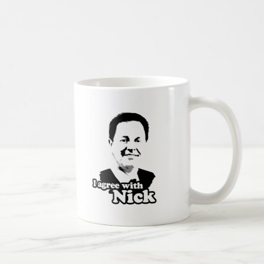 Mug Je suis d'accord avec Nick (Droite)