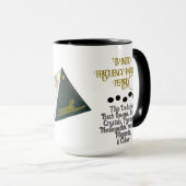 Mug Je suis dans la typographie de la médecine de fréq (Devant droit)