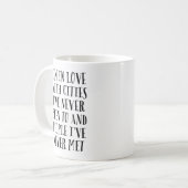 Mug Je suis dans l'amour avec des villes que je n'ai (Devant gauche)