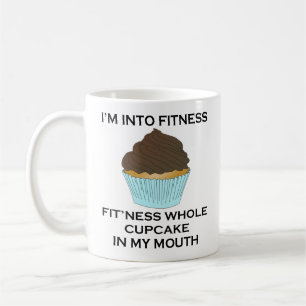 Mug Je suis dans le petit gâteau de forme physique