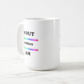Mug Je suis dehors donc je suis (Devant gauche)