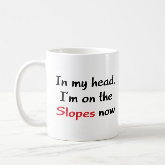 Mug je suis déjà sur les pistes (Gauche)
