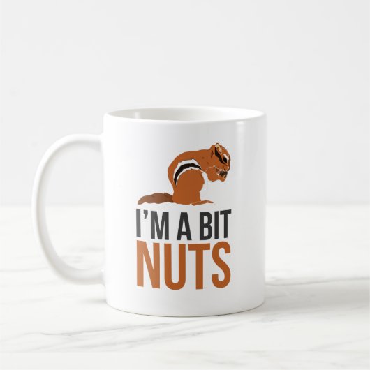 Mug Je suis des écrous d'un peu - écureuil, écureuils (Gauche)