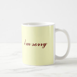 Mug je suis désolé