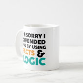 Mug Je suis désolé de vous avoir offensé en utilisant  (Devant gauche)