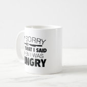 Mug Je suis désolé pour ce que j'ai dit (Devant gauche)