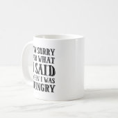 Mug Je suis désolé pour ce que j'ai dit quand j'avais (Devant gauche)