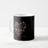 Mug Je suis devenu plus fort - coeur (Devant gauche)