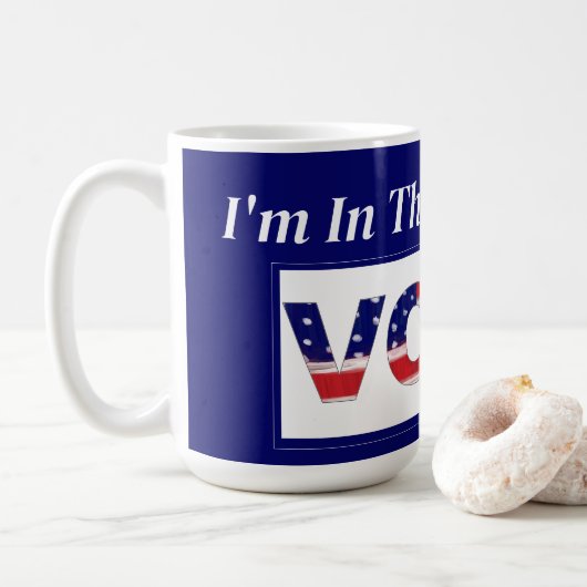 Mug Je suis d'humeur à voter (Avec donut)