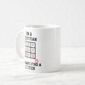 Mug Je Suis Diététiste Je Trouve Toujours Une Solution (Devant gauche)