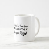Mug Je suis diététiste pour gagner du temps (Devant droit)
