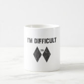 Mug Je suis difficile Double Diamant Noir Ski Snowboar (Centre)