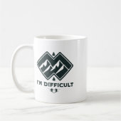 Mug Je suis difficile Double Diamants Noirs Drôle Ski  (Gauche)