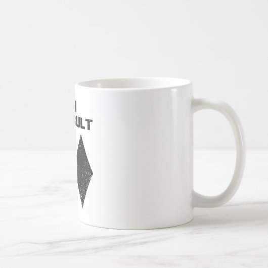Mug Je suis difficile drôle double diamants noirs ski  (Droite)