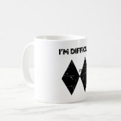 Mug Je suis difficile drôle double diamants noirs ski (Devant gauche)