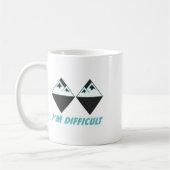 Mug Je suis difficile Ski Double Diamants Noirs Colora (Gauche)