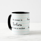 Mug Je Suis Écrivain (Devant gauche)