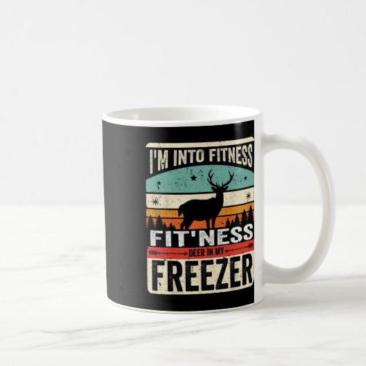 Mug Je suis en forme Deer Freezer Funny Papa Hunter De (Droite)