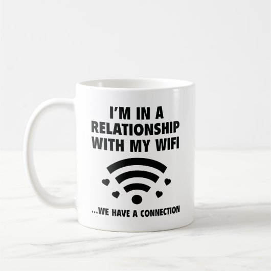 Mug Je suis en relation (Gauche)