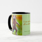 Mug Je suis en sécurité, tout est calme, mantra tissu  (Devant gauche)