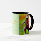 Mug Je suis en sécurité, tout est calme, mantra tissu  (Devant droit)