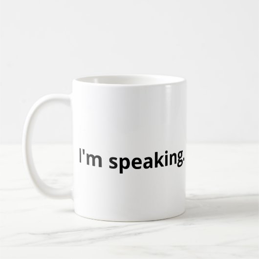Mug Je suis en train de parler. (Gauche)
