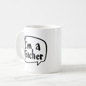Mug Je suis enseignant (Devant gauche)