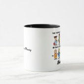Mug Je suis enseignant. Cadeau scolaire et soumission (Centre)