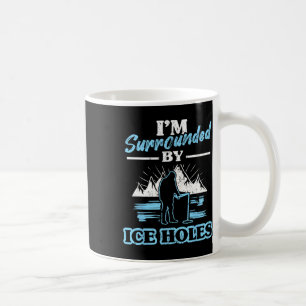Mug Je suis entouré de pêche aux trous de glace