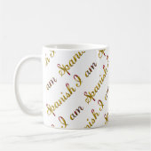 Mug Je suis espagnol Motif de typographie de la Countr (Gauche)