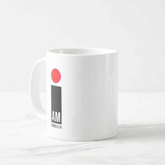 Mug Je suis - Exode 3:14 : Red Design (Devant gauche)