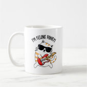 Mug Je suis Feline Funky Funny Chat Pun (Gauche)