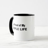 Mug Je suis fier de ma vie simple (Devant gauche)