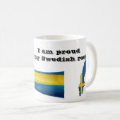 Mug Je suis fier de mes racines suédoises (Devant droit)