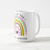 Mug Je suis fier de vous Encouragement pédagogique col (Devant droit)