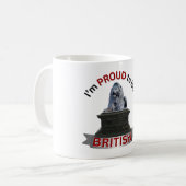 Mug Je suis fier d'être britannique (Devant gauche)