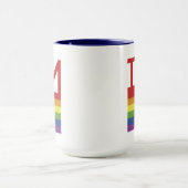 Mug Je suis gay| Indicateur Rainbow (Centre)